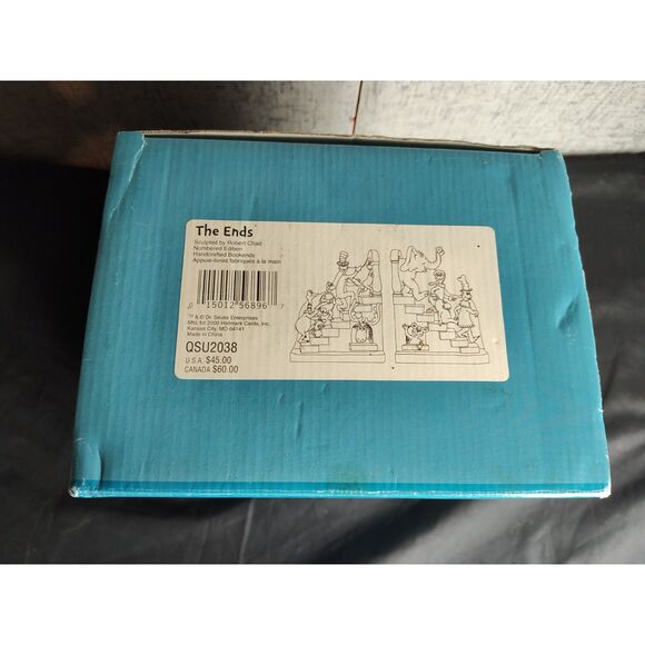 Hallmark Dr. Seuss Collection The Ends Sculpted Bookends 2000 - Picture 9 of 9